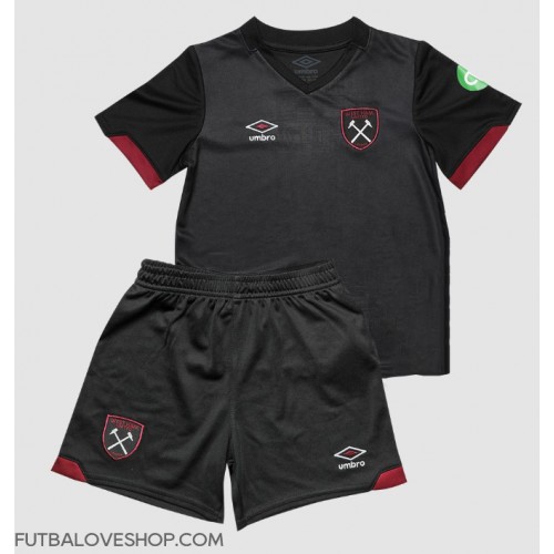 Dres West Ham United Preč pre deti 2024-25 Krátky Rukáv (+ trenírky)